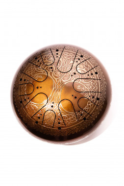 15723. Глюкофон с гравировкой - Дерево (30 см, двусторонний) — mindmachine.ru