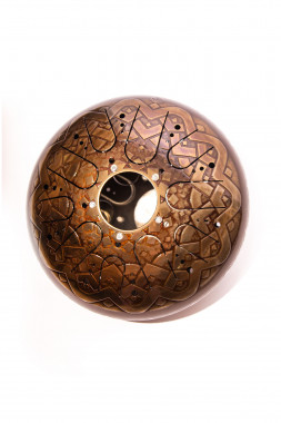 15723. Глюкофон с гравировкой - Дерево (30 см, двусторонний) — mindmachine.ru