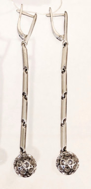 Украшение-гармонизатор. Серьги (шар, длинные) — mindmachine.ru