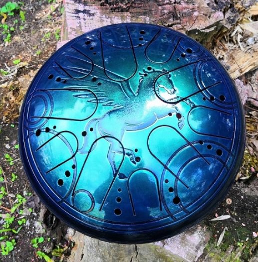 KSY-4264. Глюкофон «Творчество+» с гравировкой - Пегас (30 см) фото 1 — mindmachine.ru