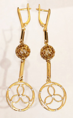 Украшение-гармонизатор. Серьги (шар, трилистник, длинные)  — mindmachine.ru