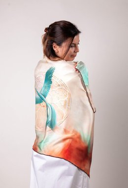 Шёлковый платок «Междумирье» — mindmachine.ru