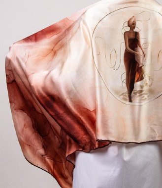 Шёлковый платок «Пространство Времени» — mindmachine.ru