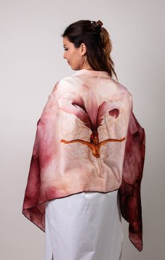 Шёлковый платок «Летящая Дева» — mindmachine.ru