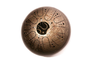 15923. Глюкофон с гравировкой - Ворон (30 см, двусторонний) — mindmachine.ru