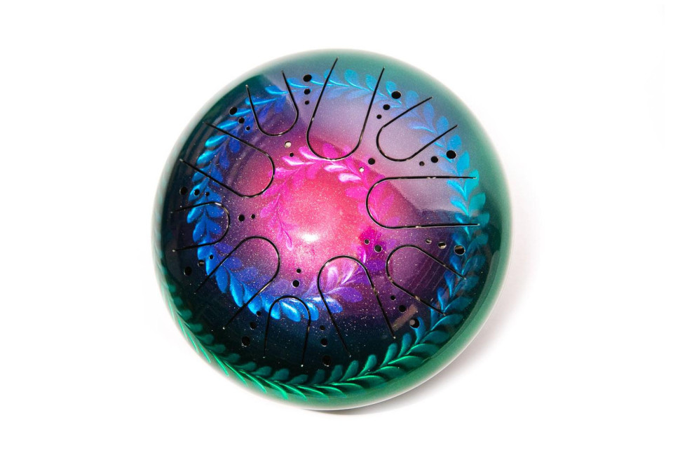 15825. Глюкофон без гравировки, узоры (30 см, двусторонний) фото 1 — mindmachine.ru